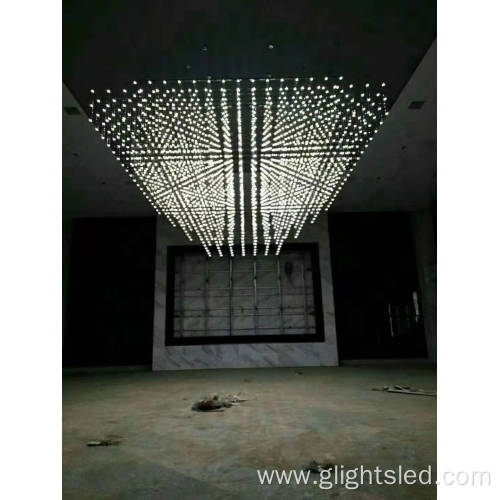 Custom Modern Hotel Lobby Hanging Pendant Light Chandelier